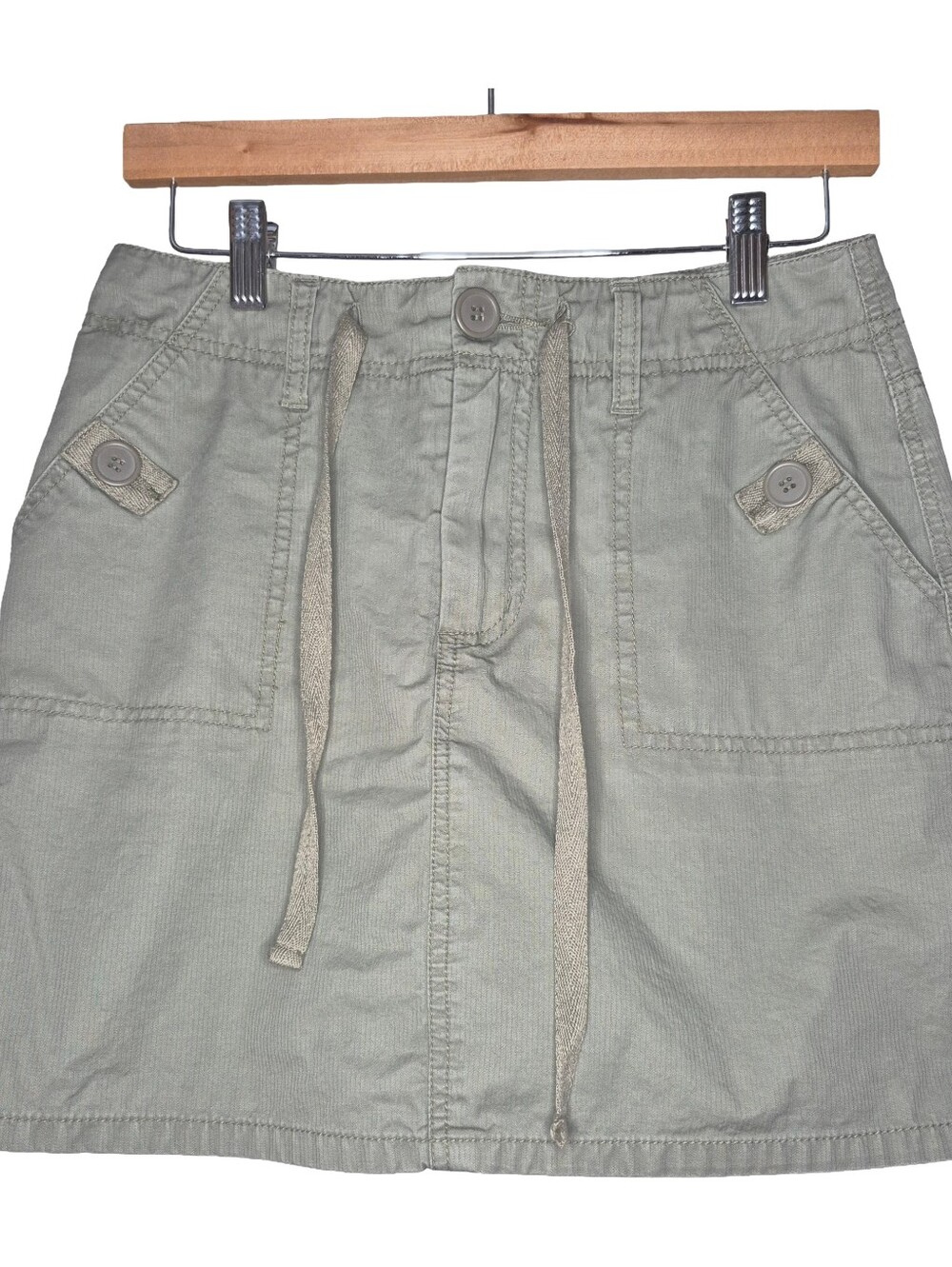 Reitmans Petites Olive Green Khaki Mini Skort